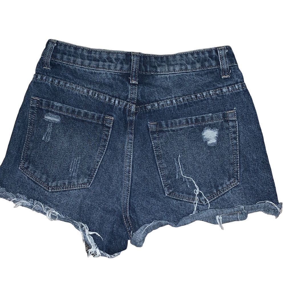 YOLO distressed blue Jean‎ shorts Small